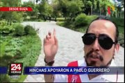 Paolo Guerrero: hinchas apoyaron a Depredador en Suiza