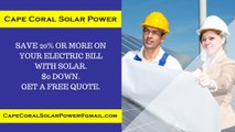 Affordable Solar Energy Cape Coral FL - Cape Coral Solar Energy Costs