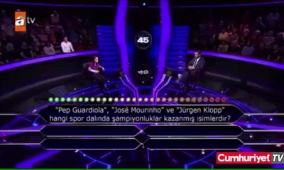 Kim Milyoner Olmak İster'de ters köşeye yatıran soru