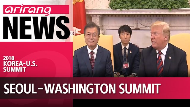 Presidents Moon and Trump agree to push for N. Korea summit as scheduled