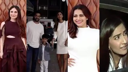 Shilpa Shetty with Family, Sonam Kapoor with Anand Ahuja, Veere Di Wedding team Spotted