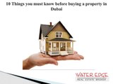 10 Things you must know before buying a property in Dubai