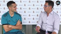 Lucas Vázquez en el Media Day del Real Madrid previo a la final de la Champions