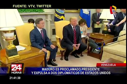 Venezuela: Maduro es proclamado presidente y expulsa a dos diplomáticos en EEUU