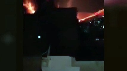 Suriyeye yönelik hava saldırıları kameralara böyle yansıdı