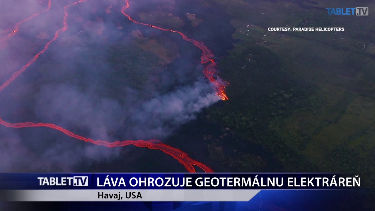 Havajská sopka Kilauea ohrozuje aj geotermálnu elektráreň