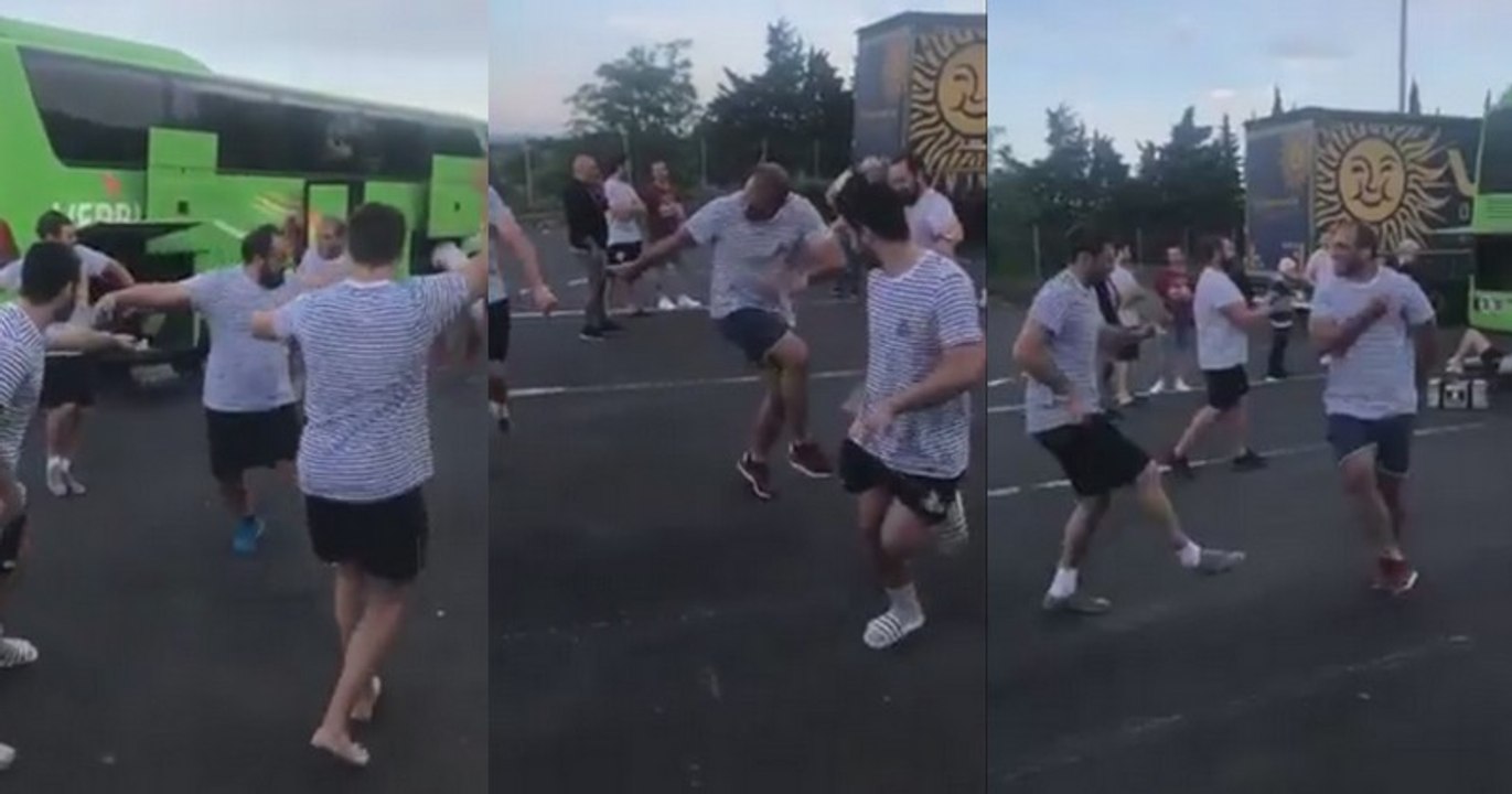 La danse géorgienne des joueurs du Rugby Club Auch