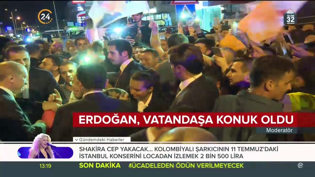 Orucunu yer sofrasında açtı