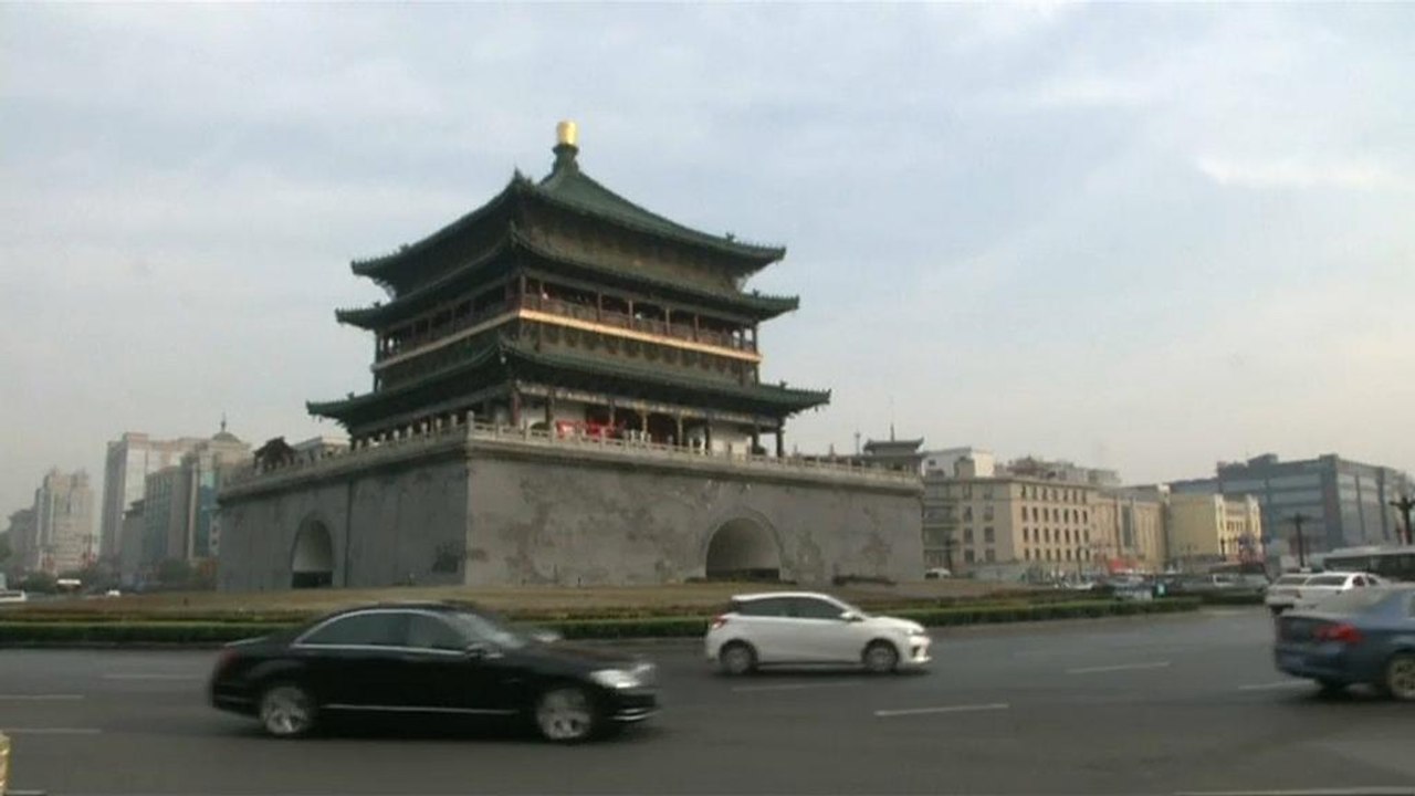 Blumenstrauß für Besucherin Merkel: China senkt Auto-Importzölle