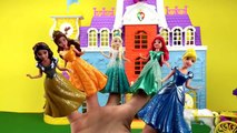 Disney Princess Magiclip Finger Family Song Sofia Elsa Frozen Cinderella Ariel Beauty Beast Dolls