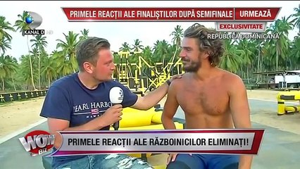 WOWBIZ (23.05.2018) - Primele interviuri ale RAZBOINICILOR eliminati! Partea 2
