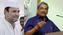 Rahul Gandhi, Karnataka वाली चाल से Goa में बदल सकते हैं Manohar Parrikar Govt | वनइंडिया हिन्दी
