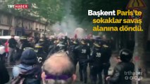 Fransa'da protestoculara sert müdahale