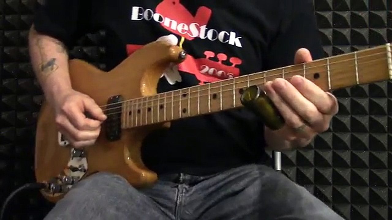Blues slide guitar licks in open G tuning SL008 video Dailymotion