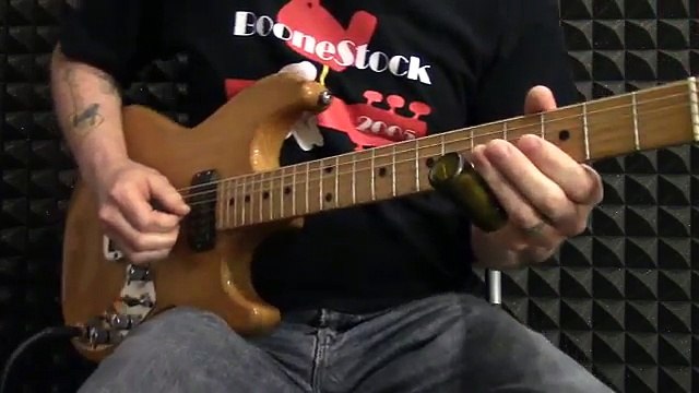 Blues slide guitar licks in open G tuning - SL008