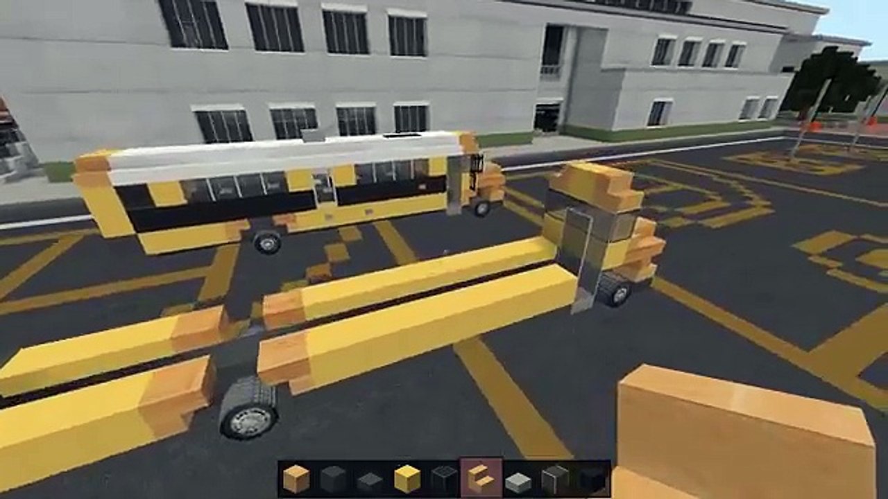 Minecraft Vehicle Tutorial - School Bus
