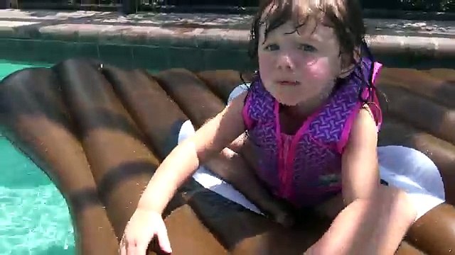 Massive Inflatable Floating Poop Emoji | Poo Floaty | FUN playing in pool | The Disney Toy Collector