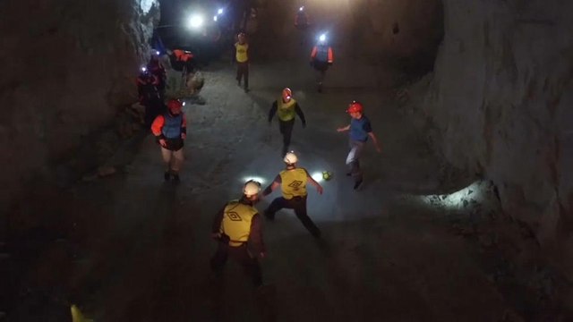 Футбол под землёй