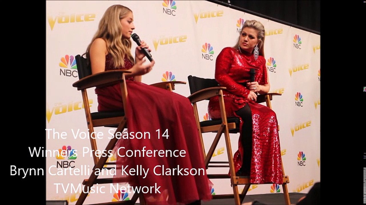 The Voice 14 - Winners Press Conference - Kelly Clarkson and Brynn Cartelli