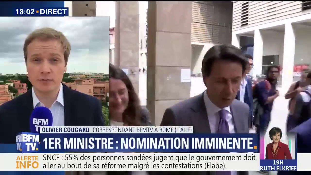 En Italie, l'incertitude autour de la nomination du Giuseppe Conte au poste de Premier ministre