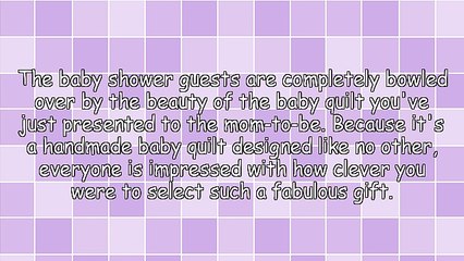 MAKING BABY QUILTS - From Concept to Completion