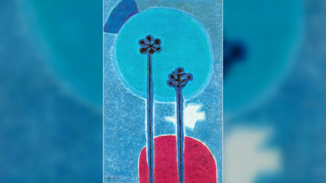 김환기 '달과 매화와 새' 23억 원 경매 낙찰 / YTN