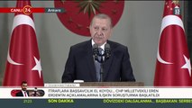 Cumhurbaşkanı Erdoğan konuşma yapıyor