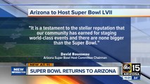 Super Bowl returning to Phoenix in 2023