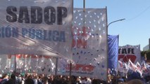 Segunda Marcha Federal Docente colapsa Buenos Aires