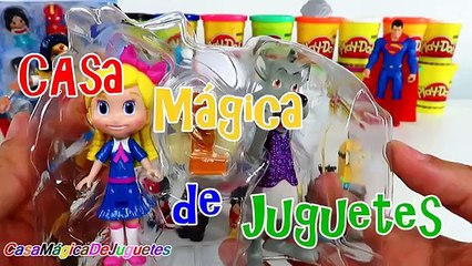Huevo Sorpresa Gigante de La Mujer Maravilla DC Girls y Ooshies DC Comics Plastilina Play Doh Españo