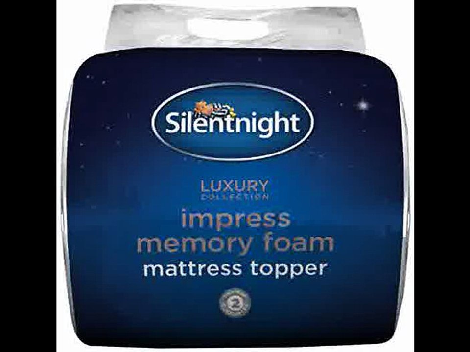 [ Silentnight Impress 5 cm Memory Foam Mattress Topper, Double