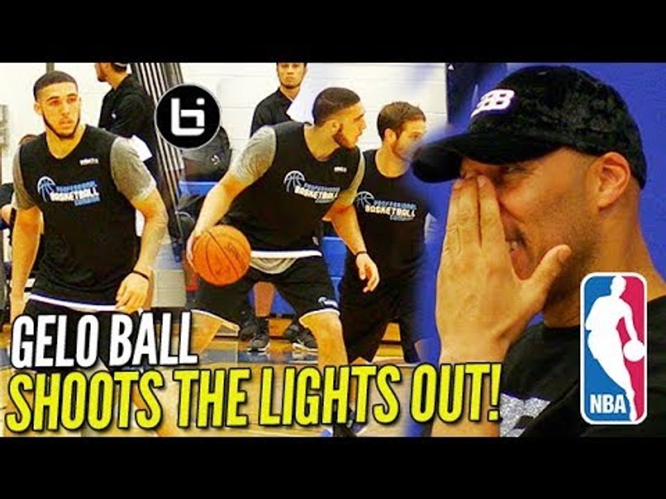 LiAngelo Ball SHOT THE LIGHTS OUT in Front of 20+ NBA Scouts! Pre Draft Scrimmage Highlights!