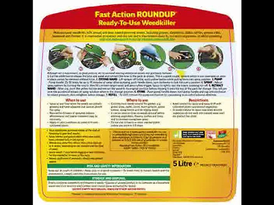 [- Roundup Fast Action Weedkiller Pump n Go Spray (Ready to Use), 5 L  -]