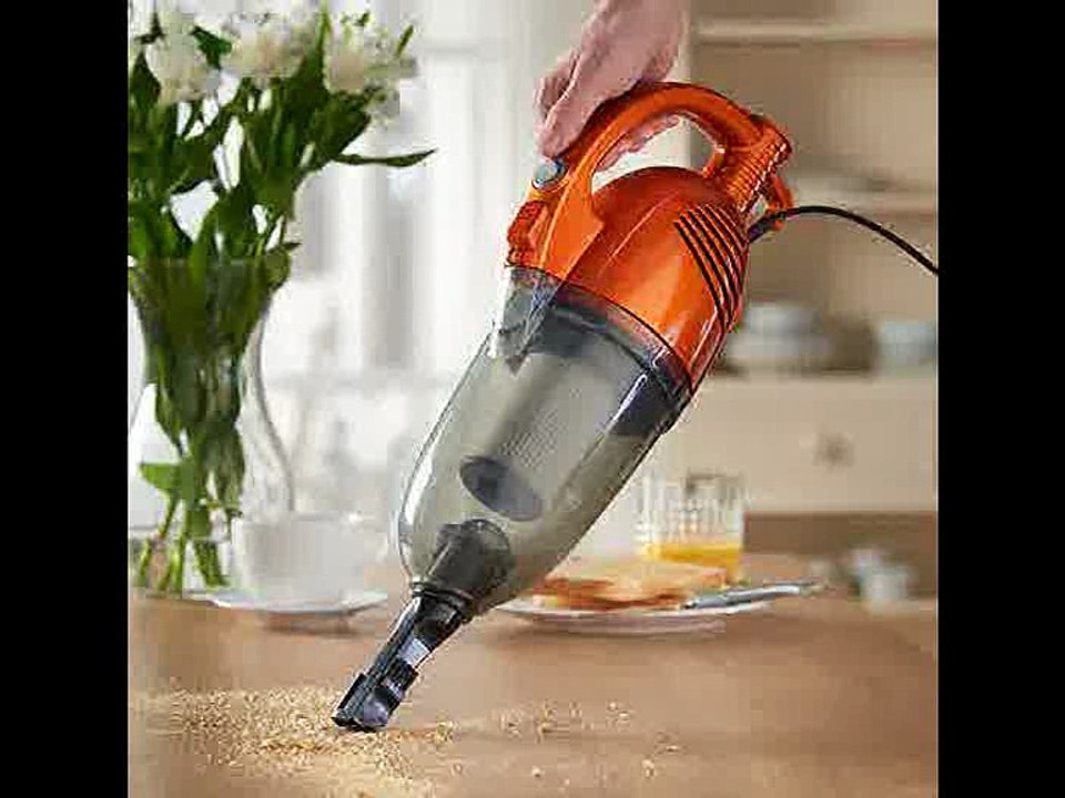 [- VonHaus Stick Vacuum Cleaner Corded – 2 in 1 Upright & Handheld Vac with Lightweight D
