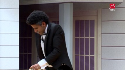 مسرح مصر - حمدي الميرغني وابنه مصطفى خاطر في مشهد كوميدي من مسرح مصر