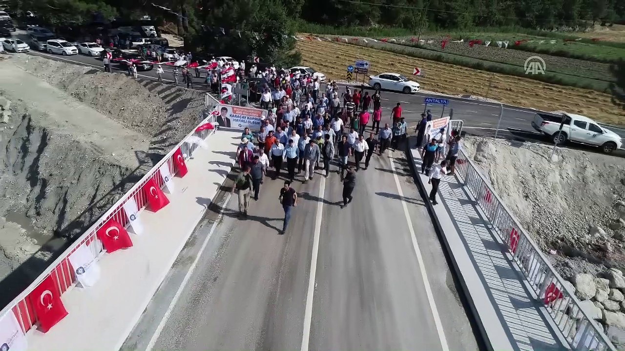 Muğla ve Antalya'yı birbirine bağlayan köprü açıldı