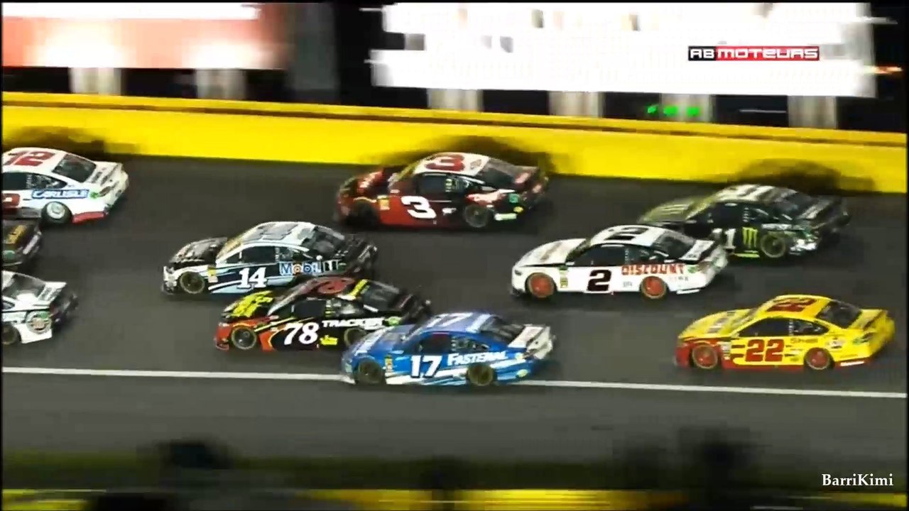 NASCAR All Star Race 2018 Stage 3 Big Wreck French Commentary