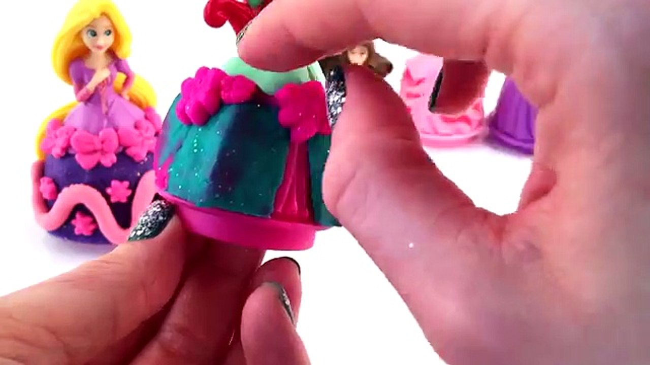 PlayDoh Disney Princess Dresses Ariel Aurora Belle Rapunzel Dress Playdough Girl Games NEW