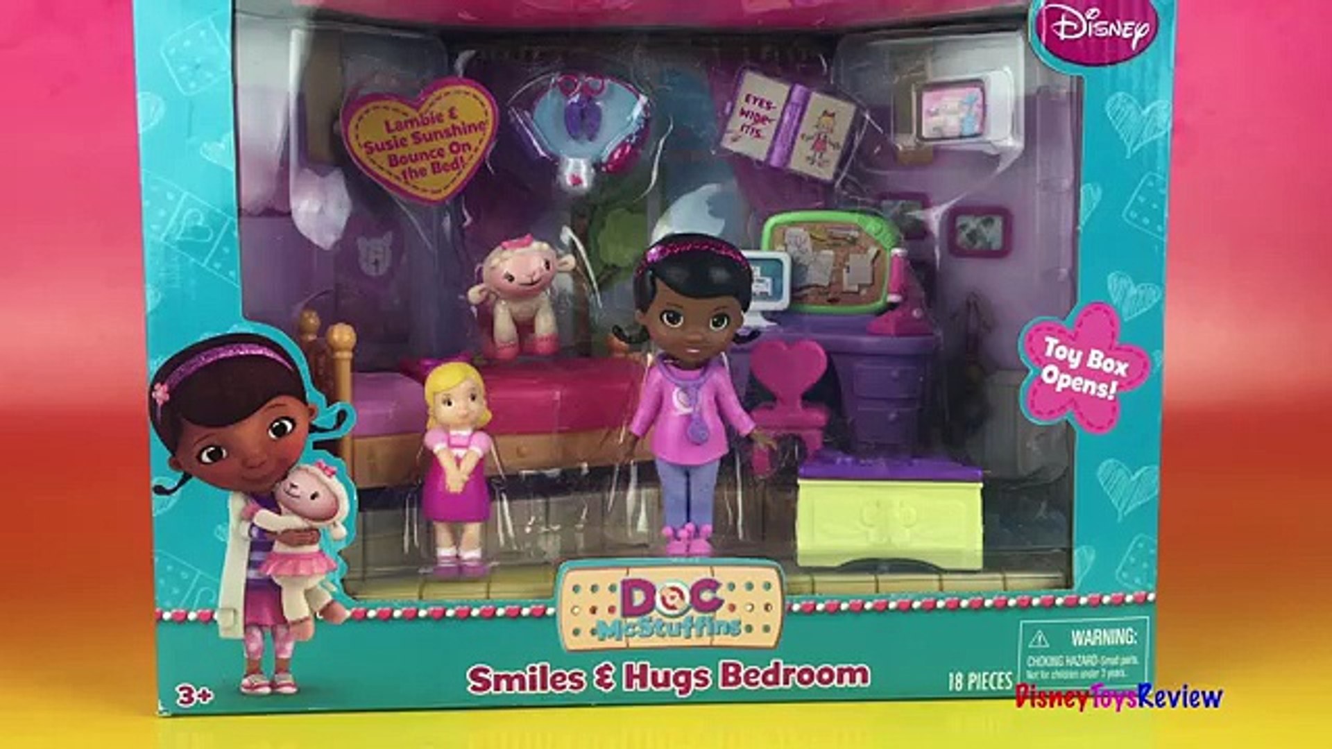 Doctor Pretend with Doc McStuffins Lambie ❤ Smiles and Hugs bedroom playset  - video Dailymotion