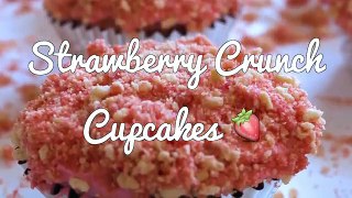 Strawberry Crunch Cupcakes