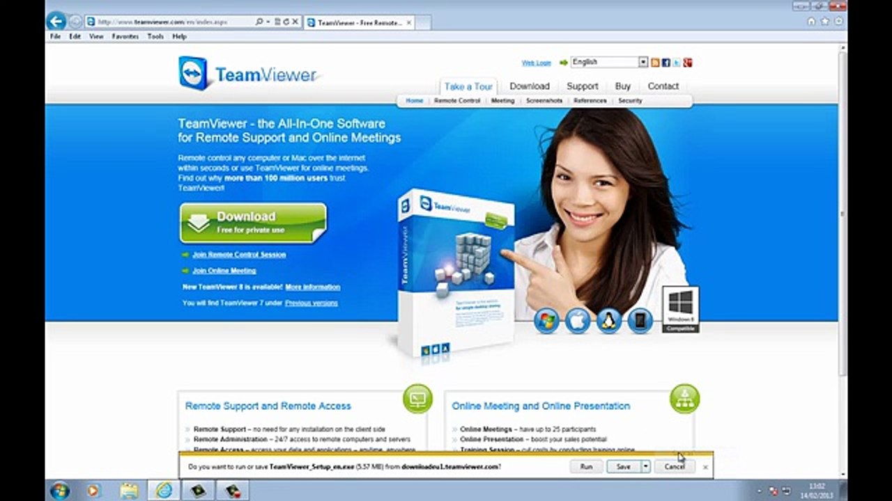How to remote control another computer anywhere in the world and send