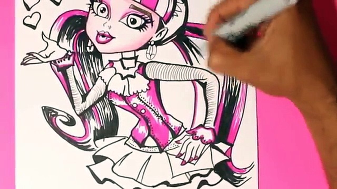 Como Dibujar una Moster high - Como Dibujar a Draculaura 2 - How to draw draculaura