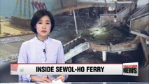 Inside of Sewol-ho ferry to be revealed to press for first time since turned upright