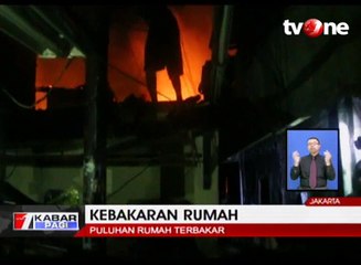 Puluhan Rumah di Kawasan Gambir Ludes Terbakar