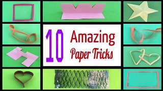 10 Amazing Paper Tricks - 2016 !