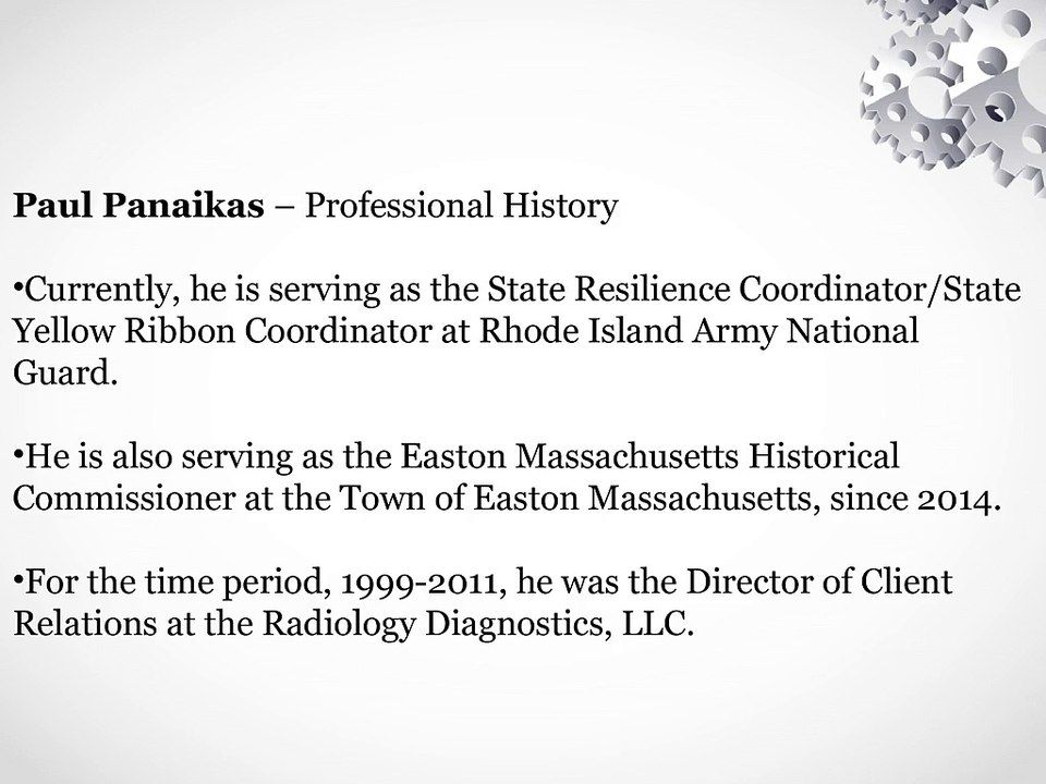 Information about Paul Panaikas
