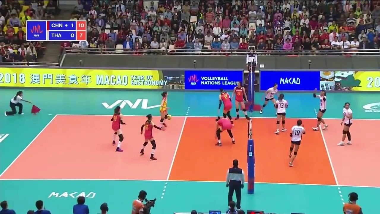 China v Thailand — 2018 Volleyball Nations League Full Highlights