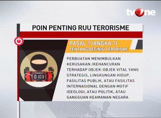 Poin Penting RUU Terorisme