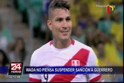 WADA no piensa suspender sanción a Paolo Guerrero