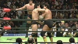 KENTA KOBASHI / GO SHIOZAKI  vs  TENRYU / AKIYAMA  -  PRO-WRESTLING NOAH  4/24/2005